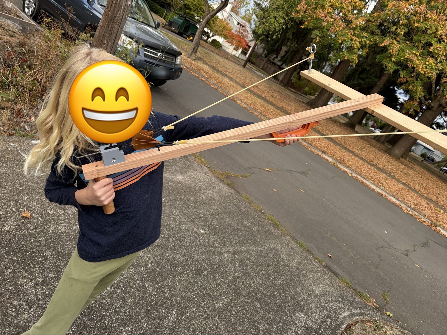Aiming the Chestnut Launcher