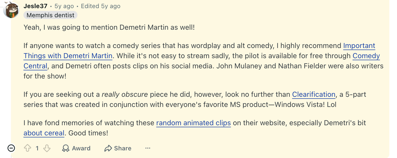 u/Jesle37's comment on r/boburnham recommending Clearification