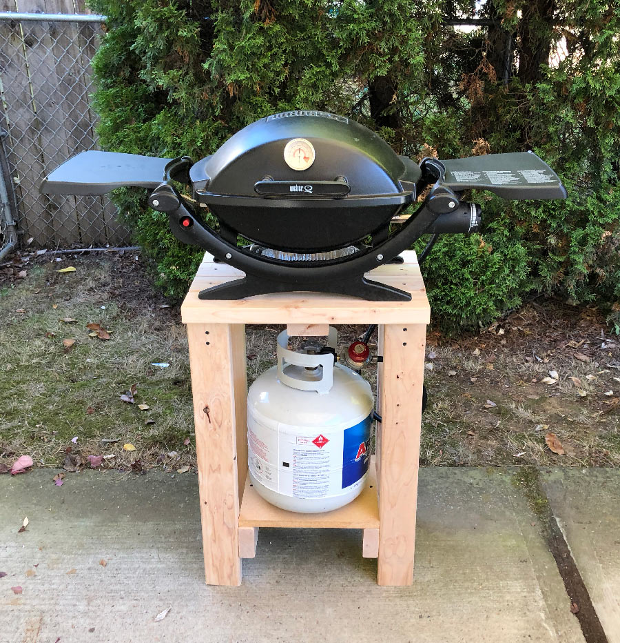 Upgraded the old weber kettle with a grill table build! : r